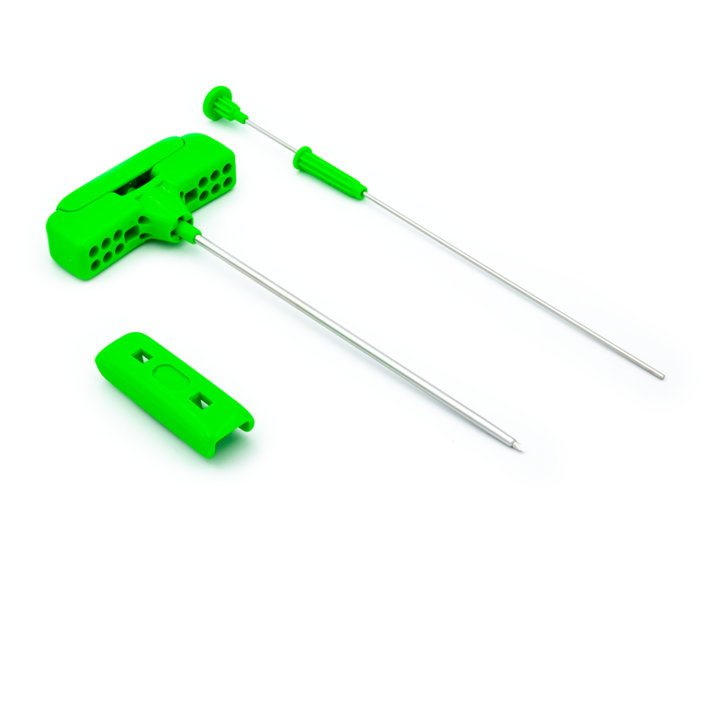 OSTEOBELL T™ needle for iliac crest bone marrow biopsy with ergonomic handle and trocar tip.