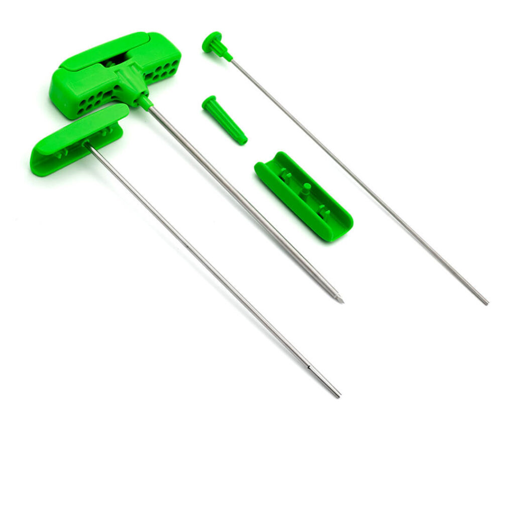 Full view of the TOTALLY REMOVE™ bone biopsy device, enabling both histological and cytological sampling with a single puncture.