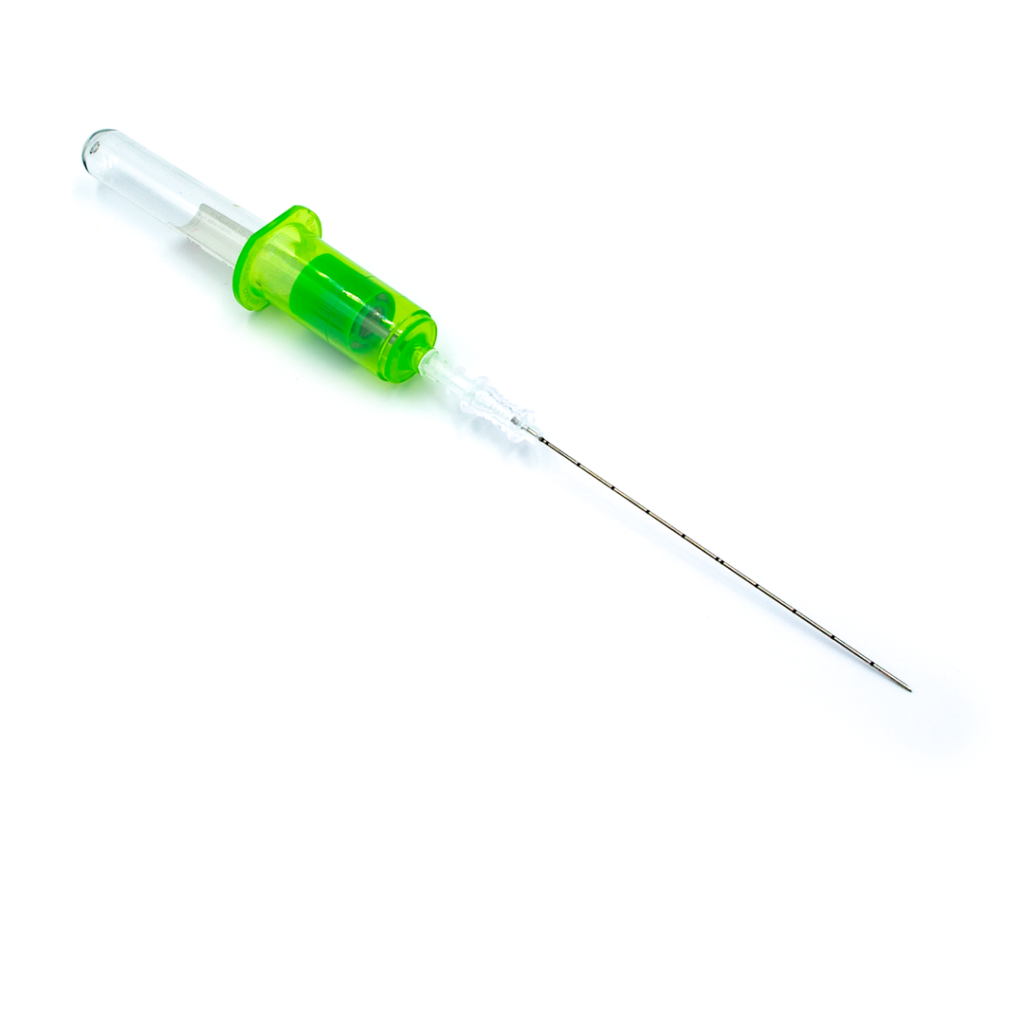 VA-CVS™ kit with aspiration needle, 10 ml vacuum tube with anticoagulant, Luer-lock adapter, and holder for prenatal cytological and blood sampling
