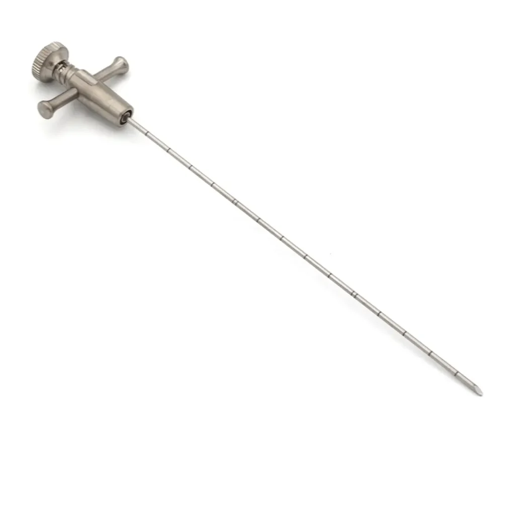 VERTEBROSTEEL™ stylet, a specialized instrument for controlled bone cement injection into the vertebral body to restore spinal stability