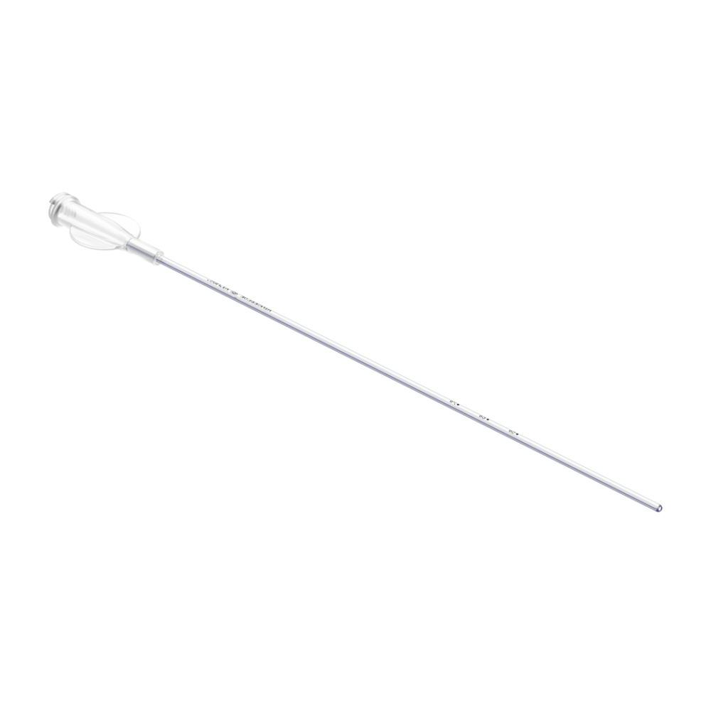 AINSEBLUE-T intrauterine catheter with open tip and Luer-lock adapter