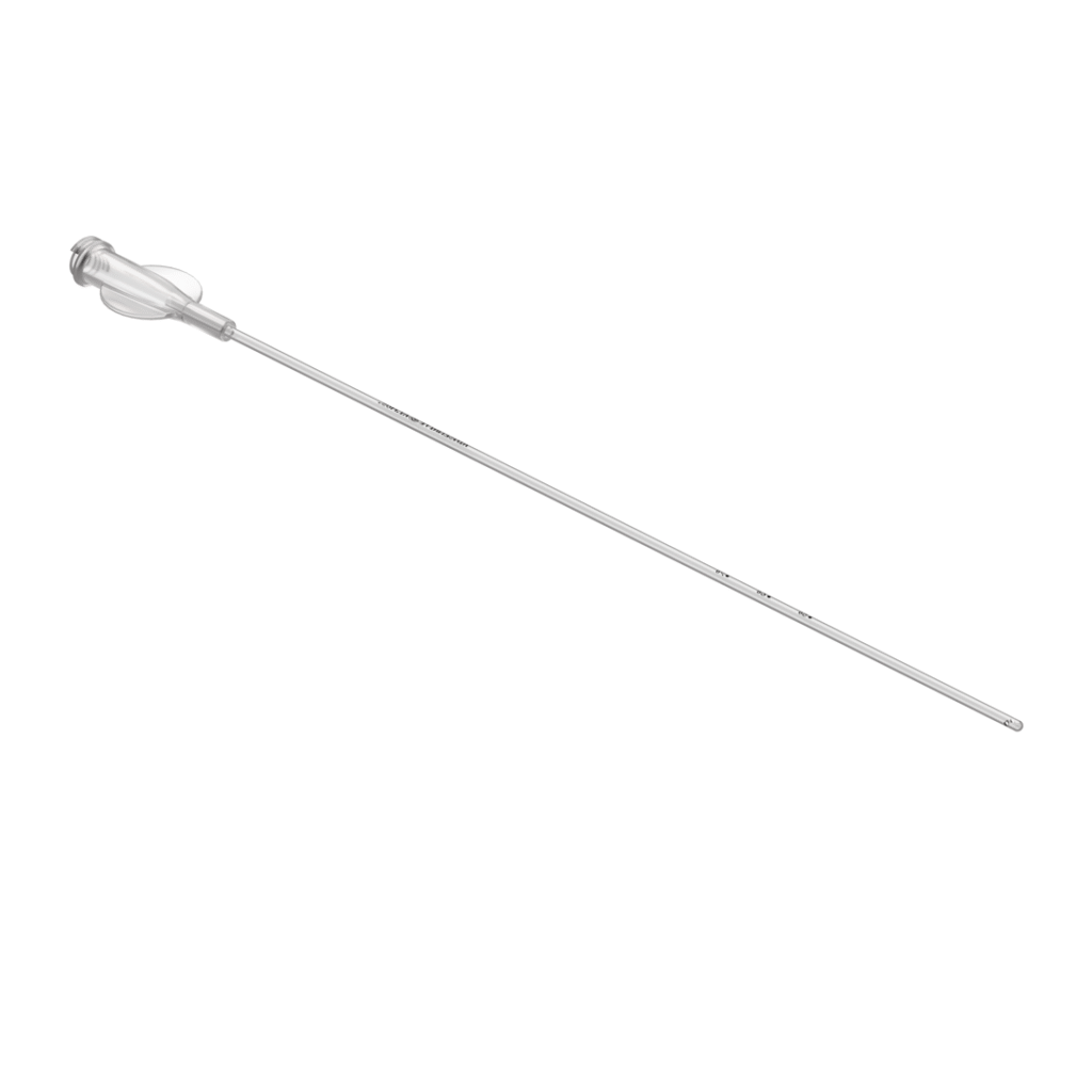 AINSEWHITE intrauterine catheter with double side-eyes and Luer-lock adapter