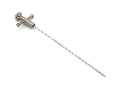 VERTEBROSTEEL™ stylet, a specialized instrument for controlled bone cement injection into the vertebral body to restore spinal stability.